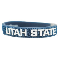 Utah State U-State Pebble Bracelet Navy